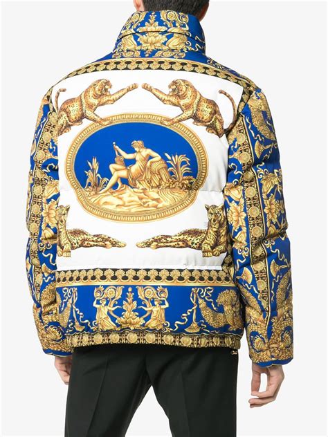 versace puff jacket|versace jacket man.